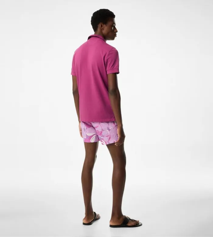 Men Knitwear Tom Ford Tennis Piquet Polo Magenta