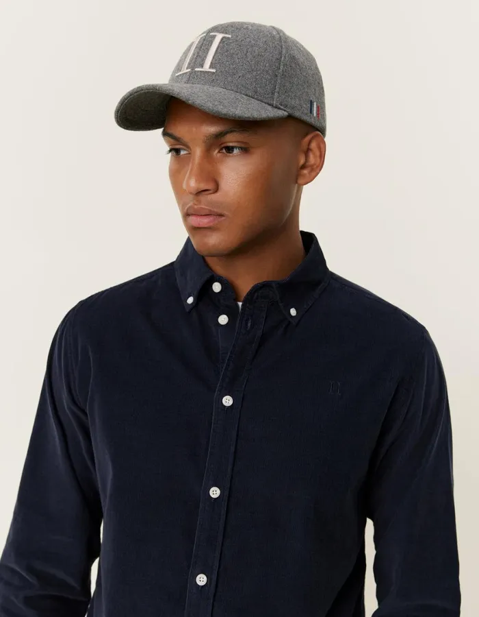 Men Kristian Corduroy Shirt 8211 Dark Navy Les Deux ShirtsOvershirts