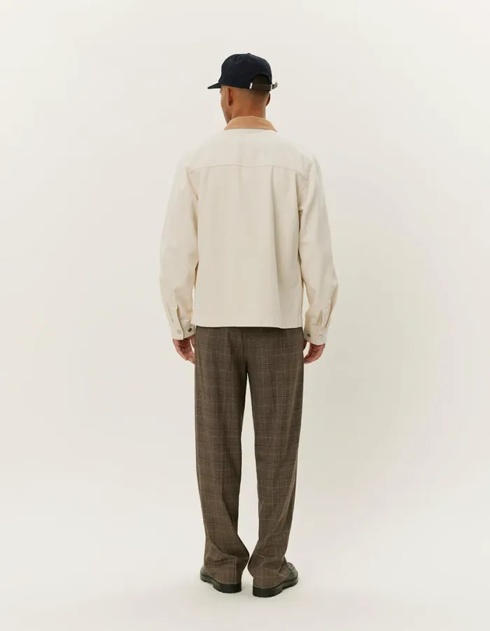 Men Layton Denim Overshirt 20 8211 Ivory Les Deux ShirtsOvershirts