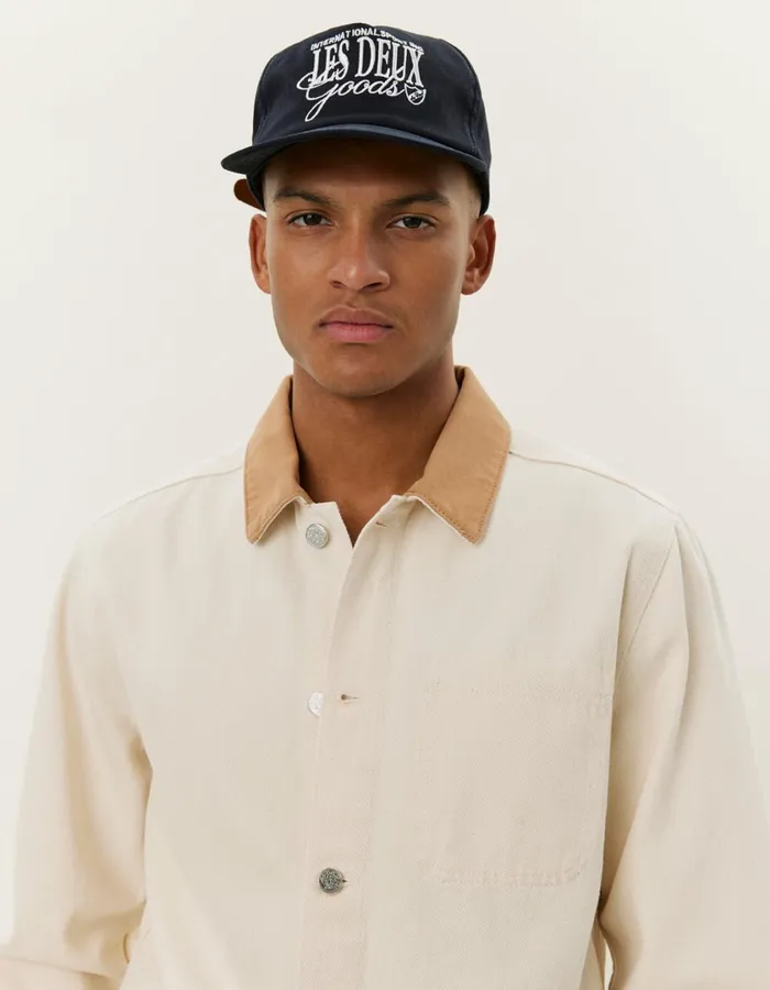 Men Layton Denim Overshirt 20 8211 Ivory Les Deux ShirtsOvershirts