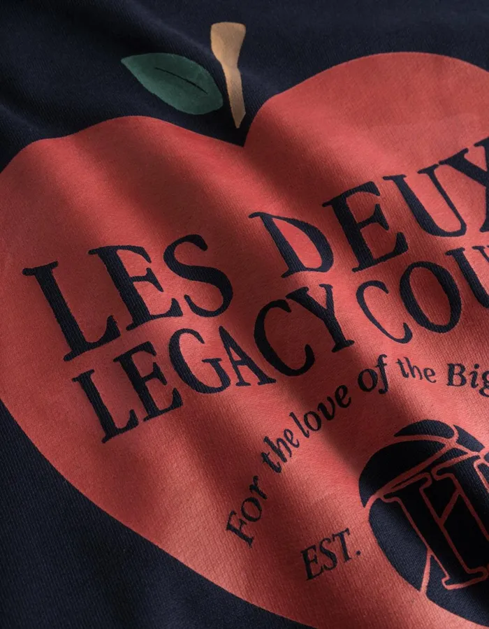 Men Legacy Court Sweatshirt 8211 Dark Navy Les Deux HoodiesSweatshirts