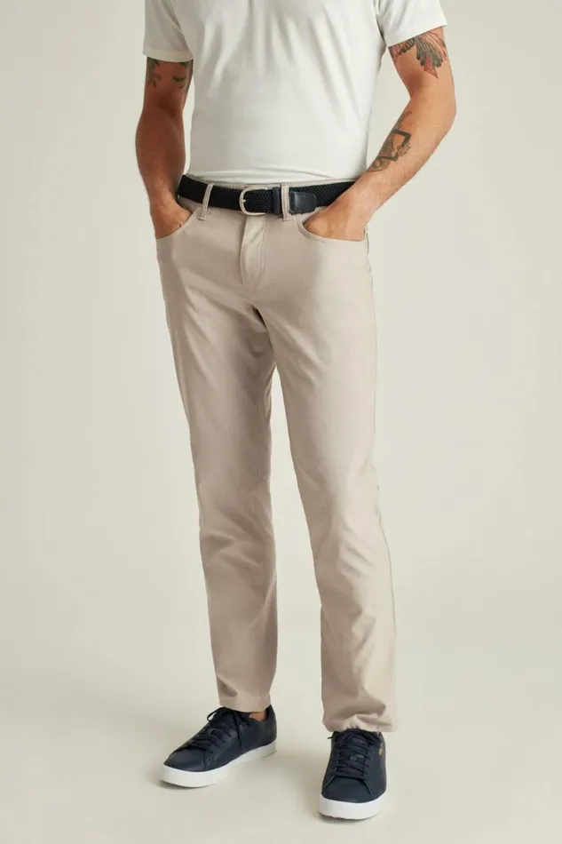 Men Lightweight 5Pocket Golf Pant Heather Khaki Bonobos Golf Pants