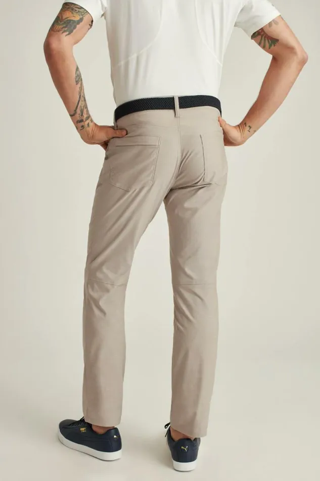 Men Lightweight 5Pocket Golf Pant Heather Khaki Bonobos Golf Pants