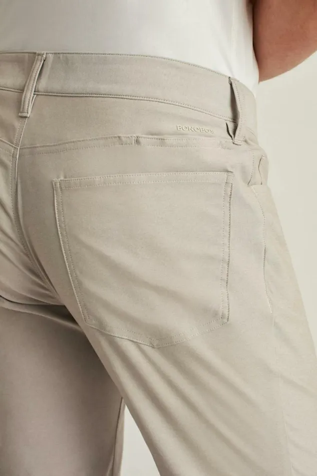 Men Lightweight 5Pocket Golf Pant Heather Khaki Bonobos Golf Pants