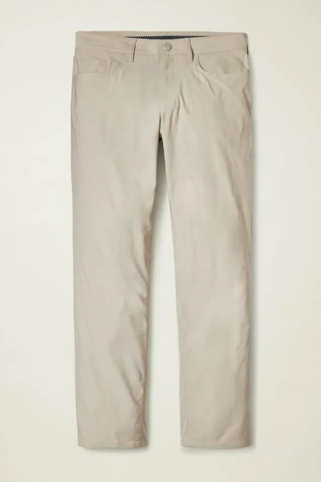 Men Lightweight 5Pocket Golf Pant Heather Khaki Bonobos Golf Pants