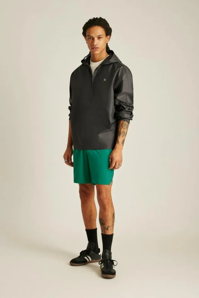 Men Lightweight Ripstop Anorak Dark Charcoal Bonobos Jackets and Coats