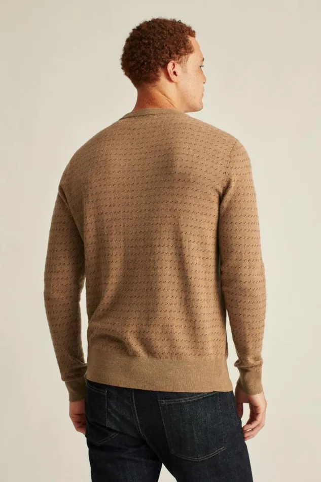 Men Limited Edition Sweater Camel Dots Bonobos Crew and VNeck Sweaters