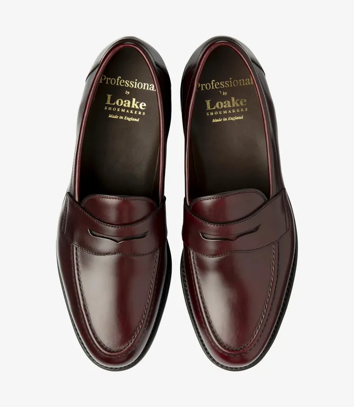 Men Loafers Loake Imperial Burgundy Men Loafers Loake Imperial Burgundy