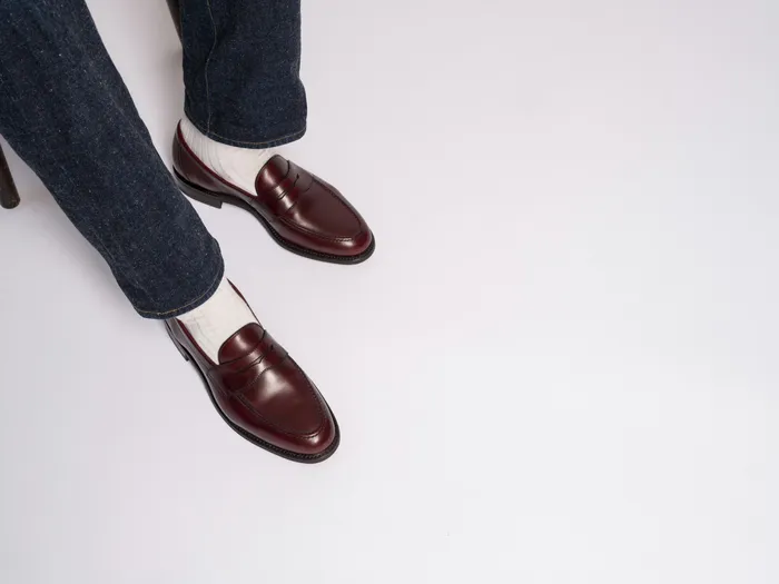 Men Loafers Loake Imperial Burgundy Men Loafers Loake Imperial Burgundy