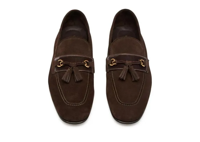 Men Loafers Tom Ford Suede Sean Tassel Loafer Cigar Men Loafers Tom Ford Suede Sean Tassel Loafer Cigar
