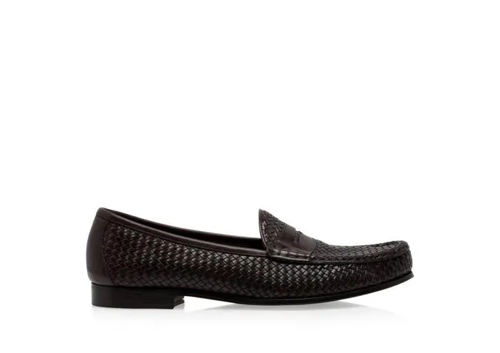 Men Loafers Tom Ford Woven Leather Neville Loafer