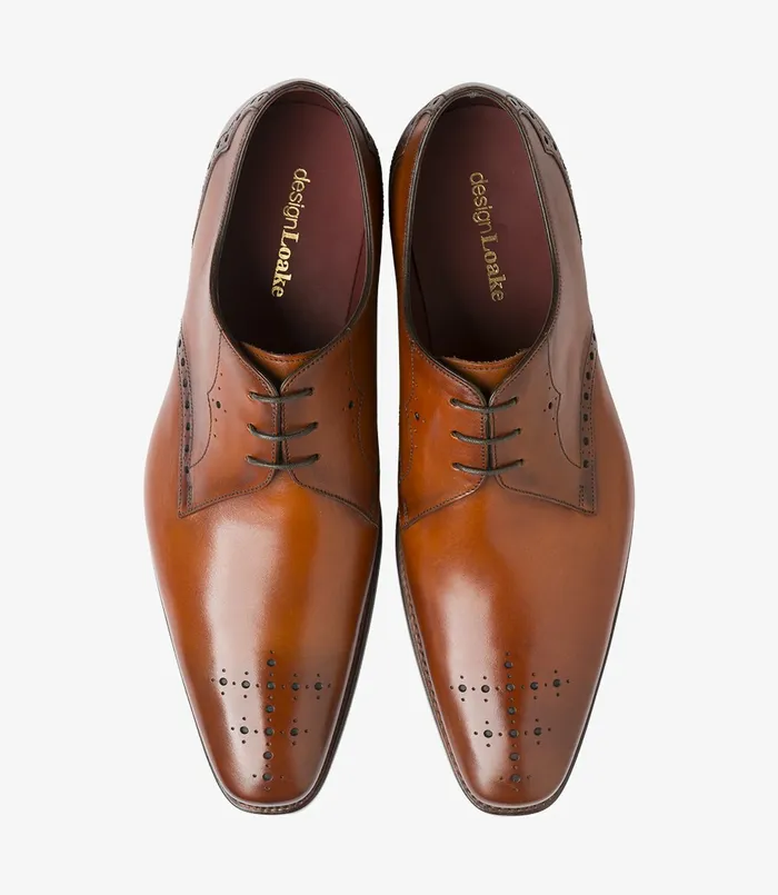 Men Loake Hannibal Brown Plain Ties Men Loake Hannibal Brown Plain Ties