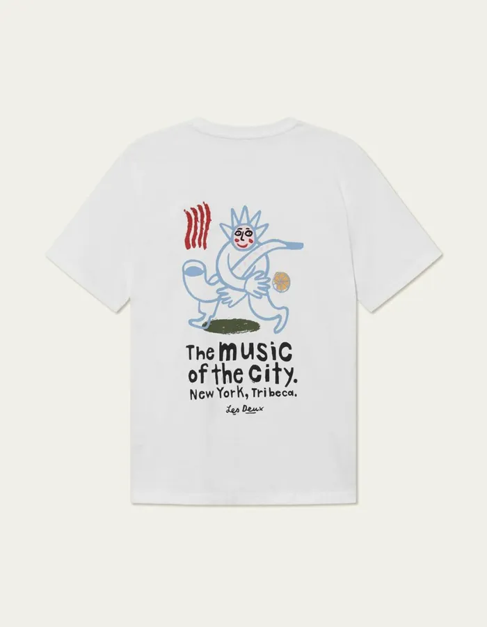 Men Luca TShirt 8211 WhiteWhite Les Deux Tshirts