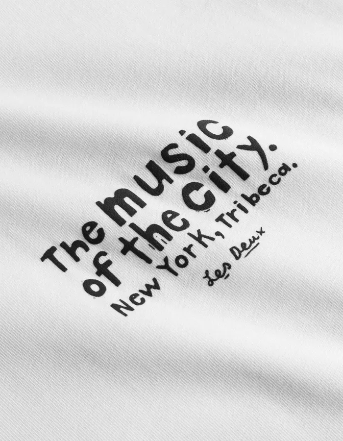 Men Luca TShirt 8211 WhiteWhite Les Deux Tshirts