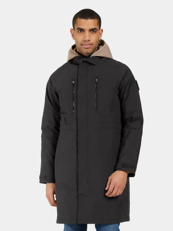 Men Malik Parka Black Didriksons Autumn Jackets