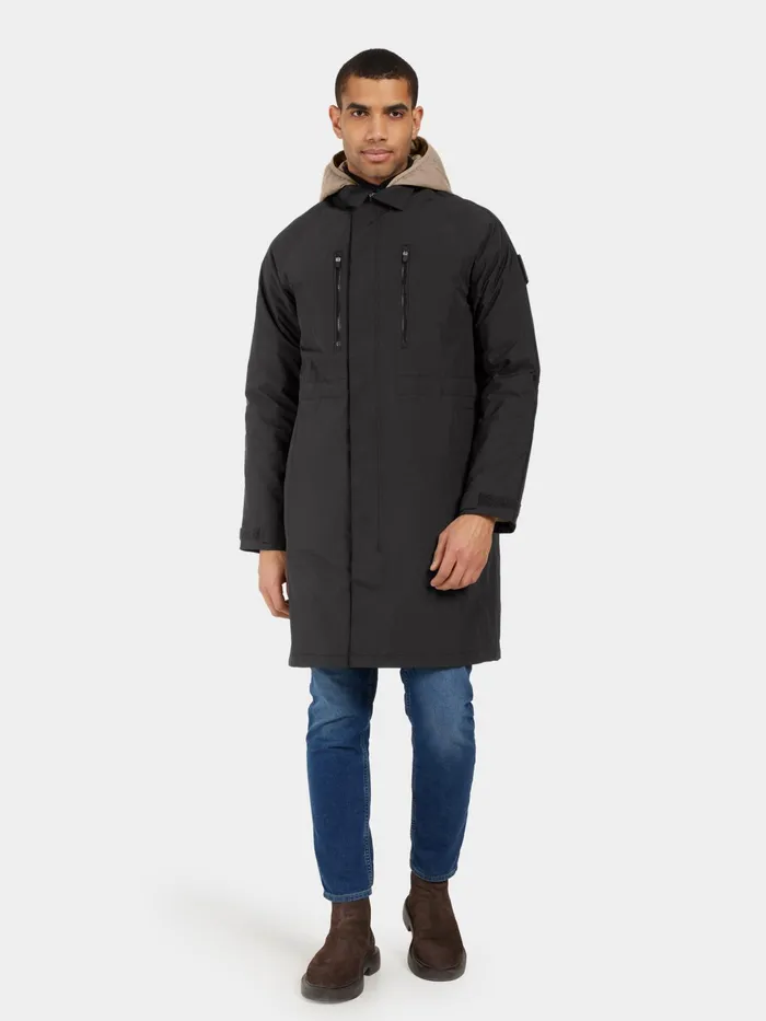 Men Malik Parka Black Didriksons Autumn Jackets
