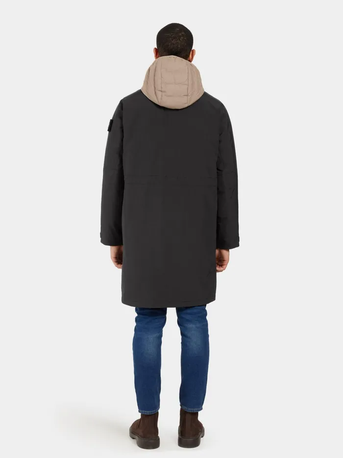 Men Malik Parka Black Didriksons Autumn Jackets