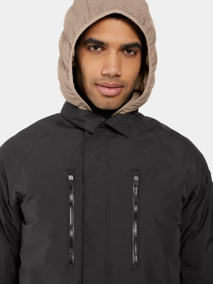 Men Malik Parka Black Didriksons Autumn Jackets