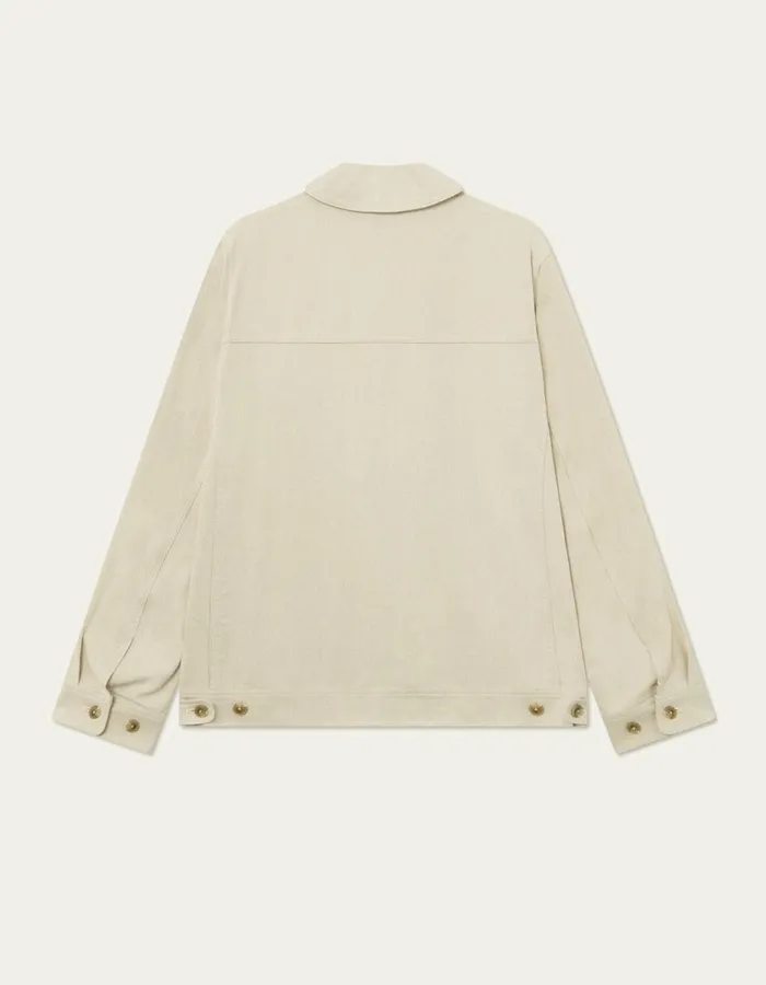 Men Micah Casual Twill Jacket 8211 Ivory Les Deux JacketsCoats