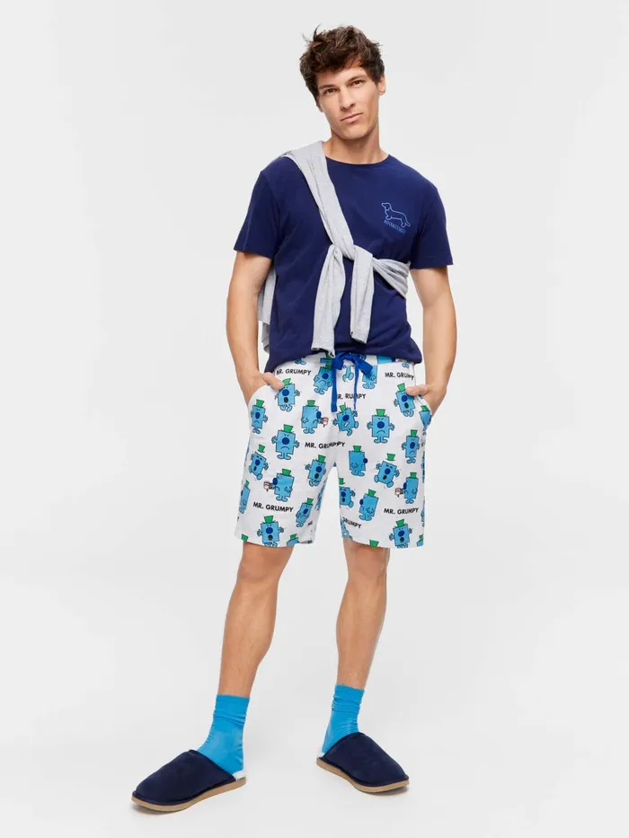 Men Mr Grumpy Mid Short Multi Peter Alexander Shorts