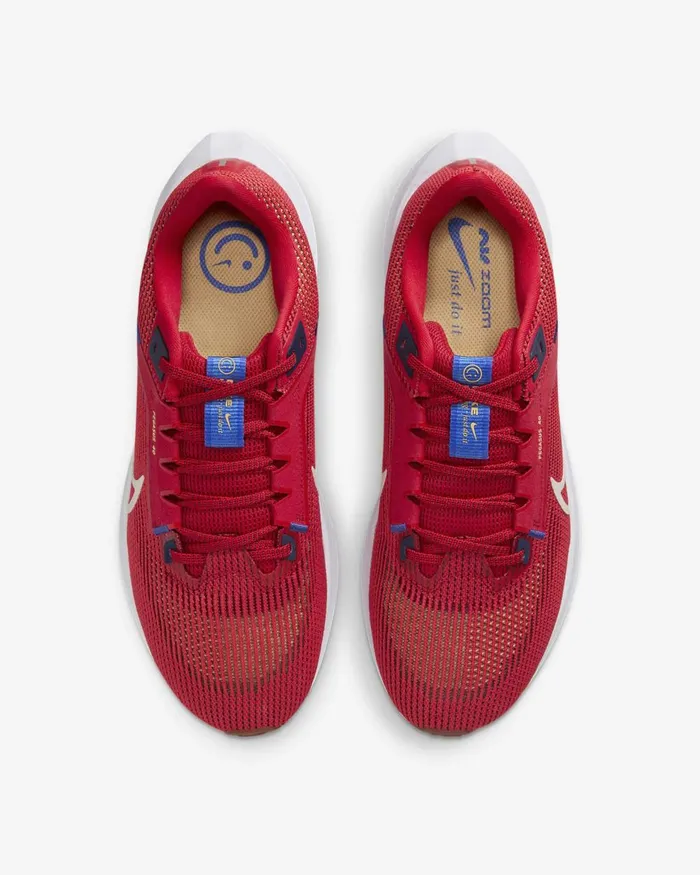 Men Nike All Shoes Pegasus 40 University Redmidnight Navyblue Joysea Glass