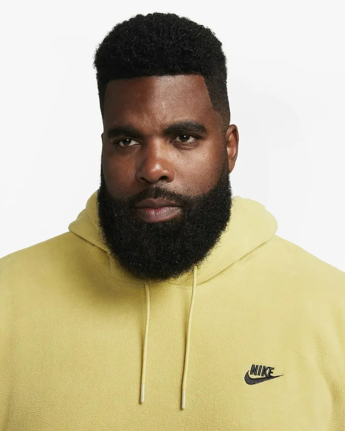Men Nike Hoodies And Sweatshirts Club Fleece Buff Goldblack