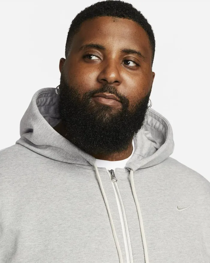 Men Nike Hoodies And Sweatshirts Standard Issue Dark Grey Heatherpale Ivory