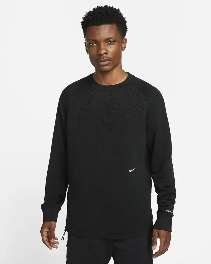 Men Nike Hoodies And Sweatshirts ThermaFIT ADV APS Blackwhite