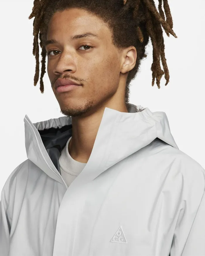Men Nike Jackets ACG StormFIT 034Cascade Rains034 Photon Dustsummit White