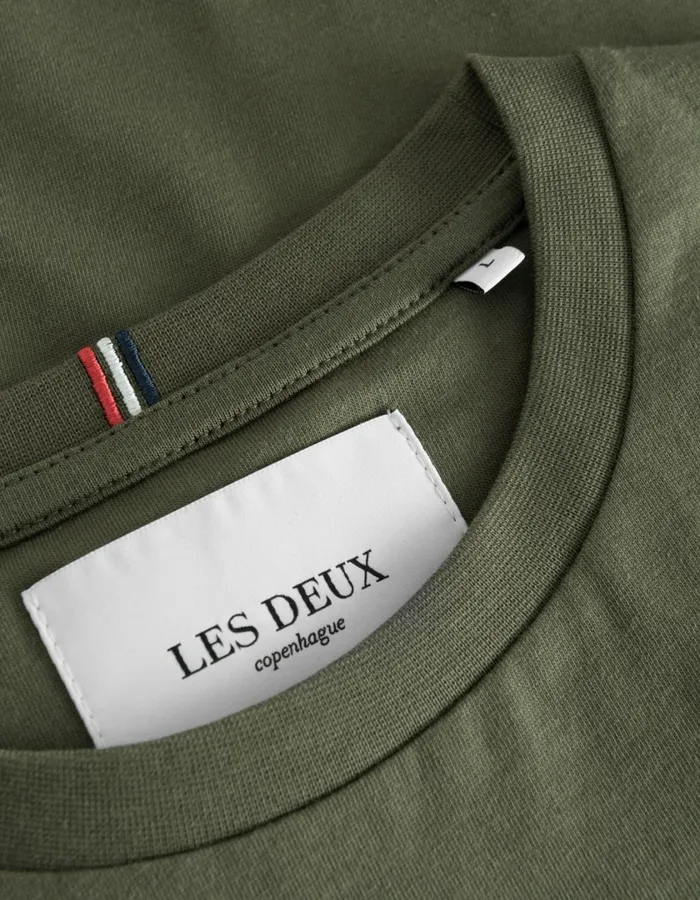 Men Norregaard TShirt 8211 Olive NightOrange Les Deux Tshirts