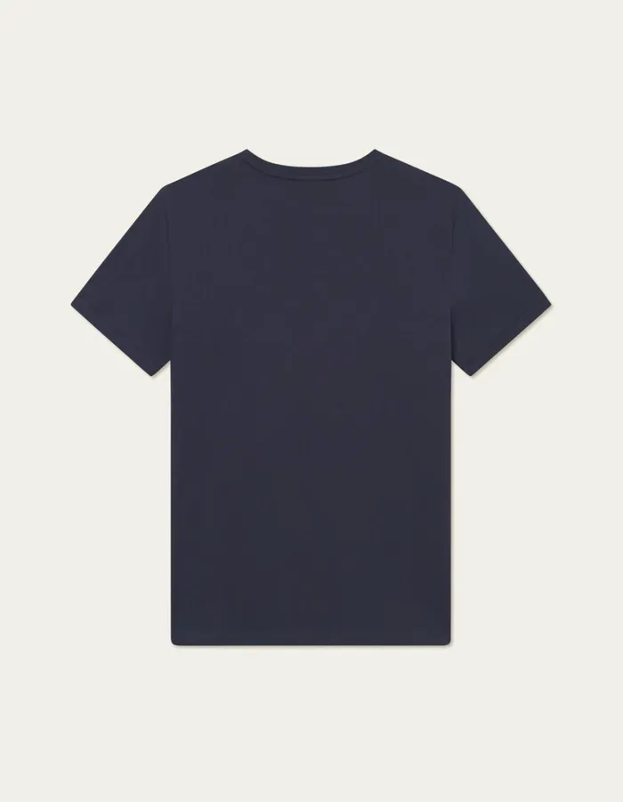 Men Norregaard Tonal TShirt 8211 Dark Navy Les Deux Tshirts