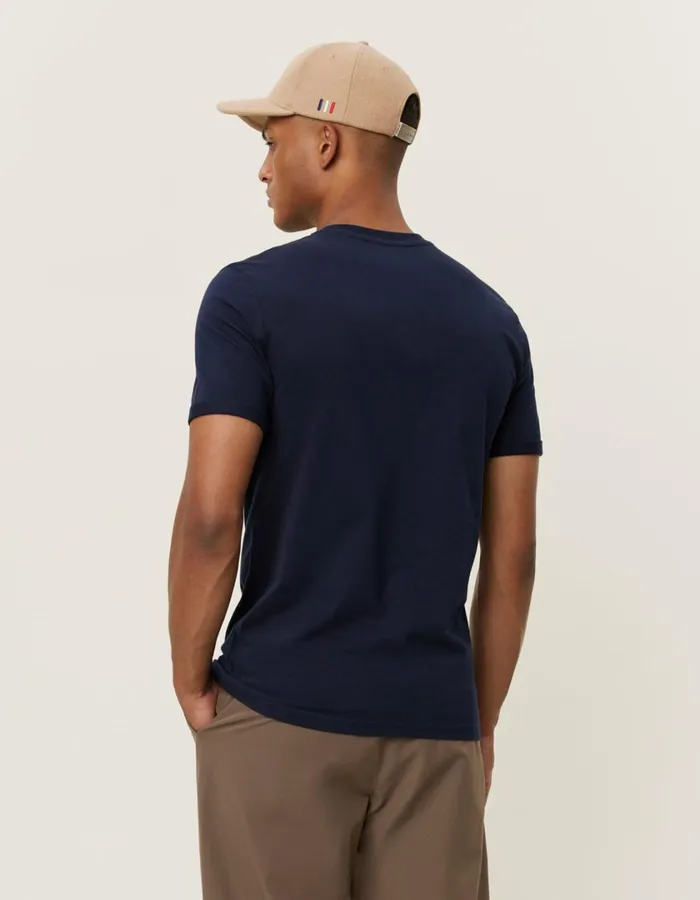 Men Norregaard Tonal TShirt 8211 Dark Navy Les Deux Tshirts