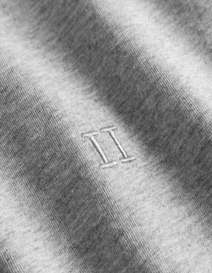 Men Norregaard Tonal TShirt 8211 Grey Melange Les Deux Tshirts