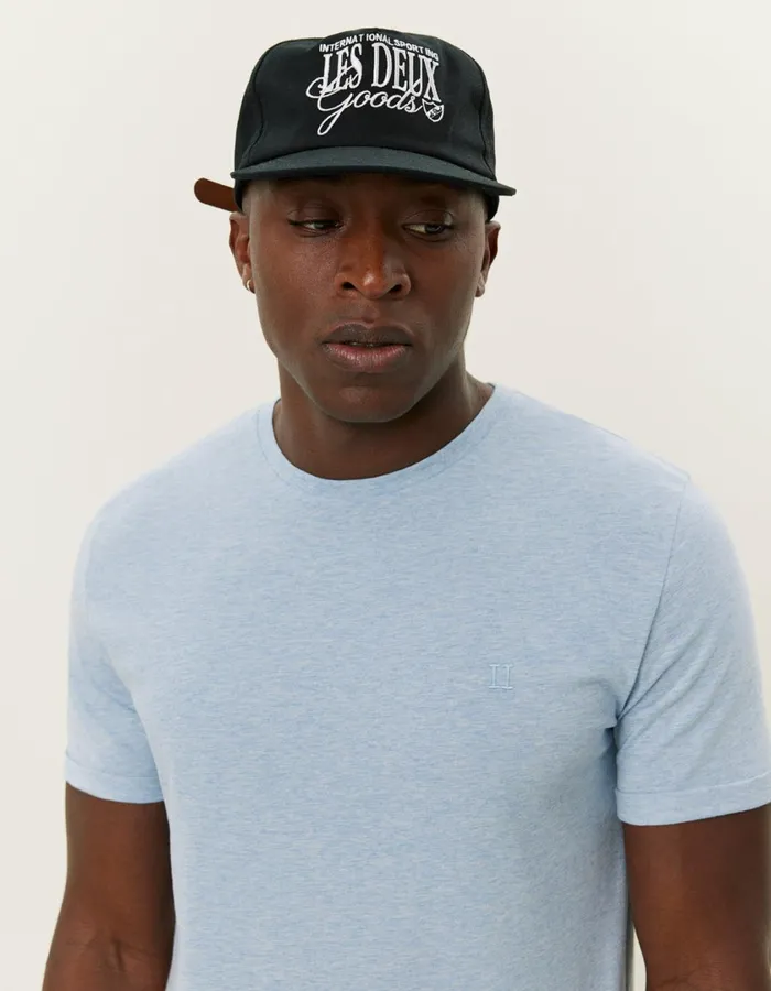 Men Norregaard Tonal TShirt 8211 Xenon Blue Melange Les Deux Tshirts