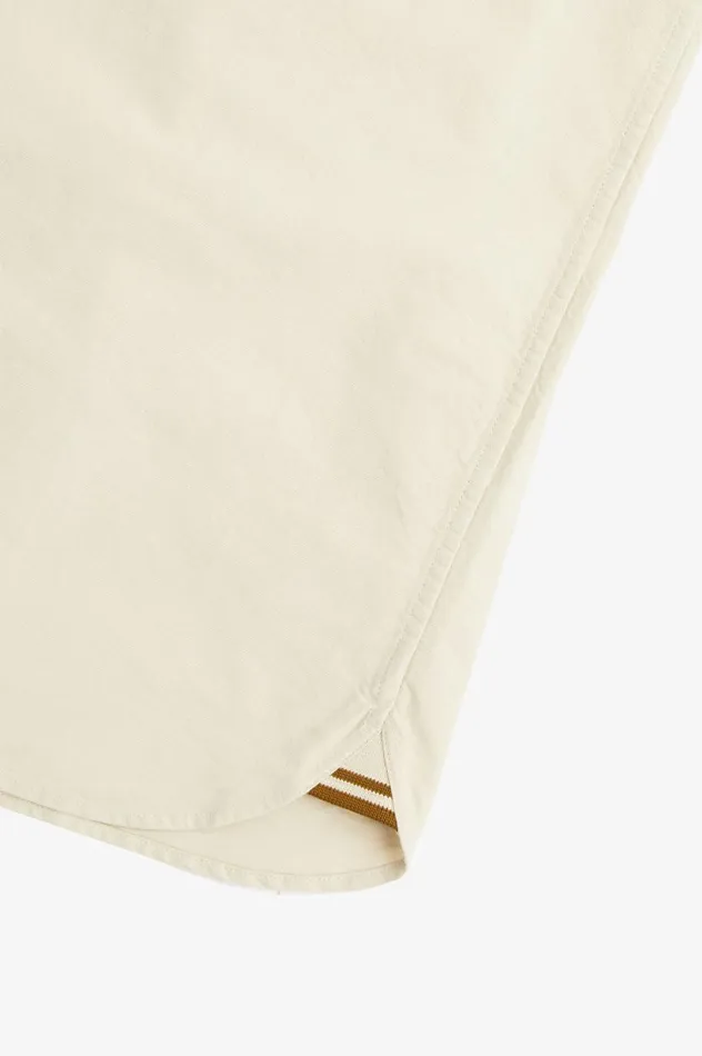 Men Oxford Shirt Oatmeal Fred Perry Shirts