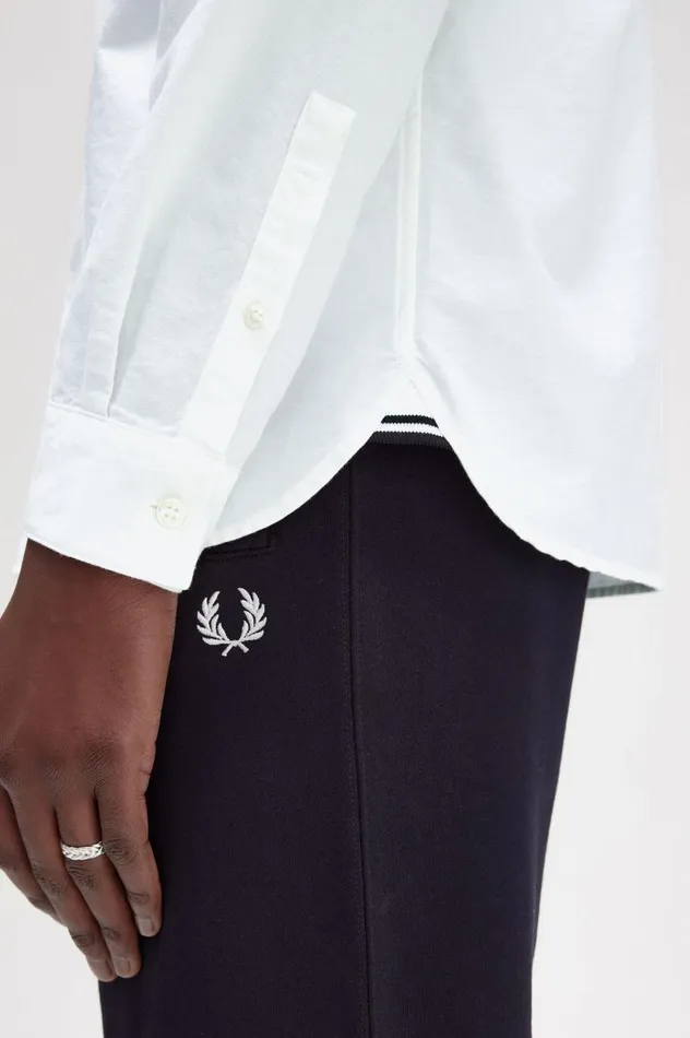 Men Oxford Shirt White Fred Perry Shirts