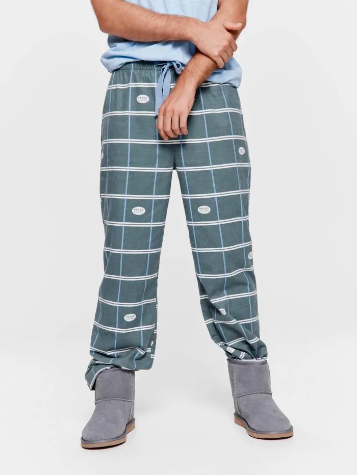 Men PA Classic Flannelette Pj Pant Multi Peter Alexander Pants