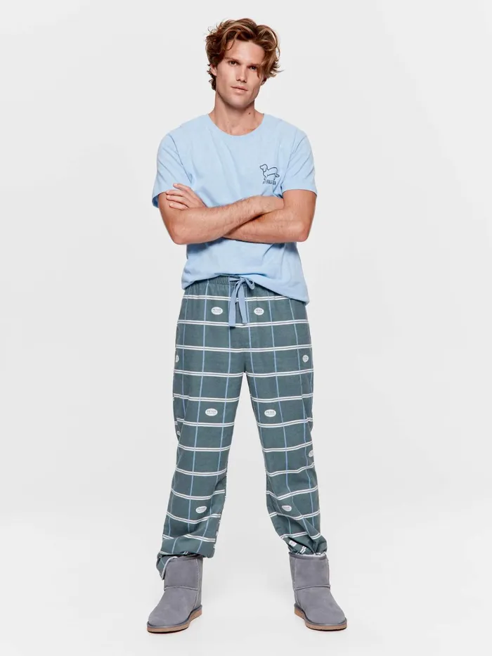 Men PA Classic Flannelette Pj Pant Multi Peter Alexander Pants
