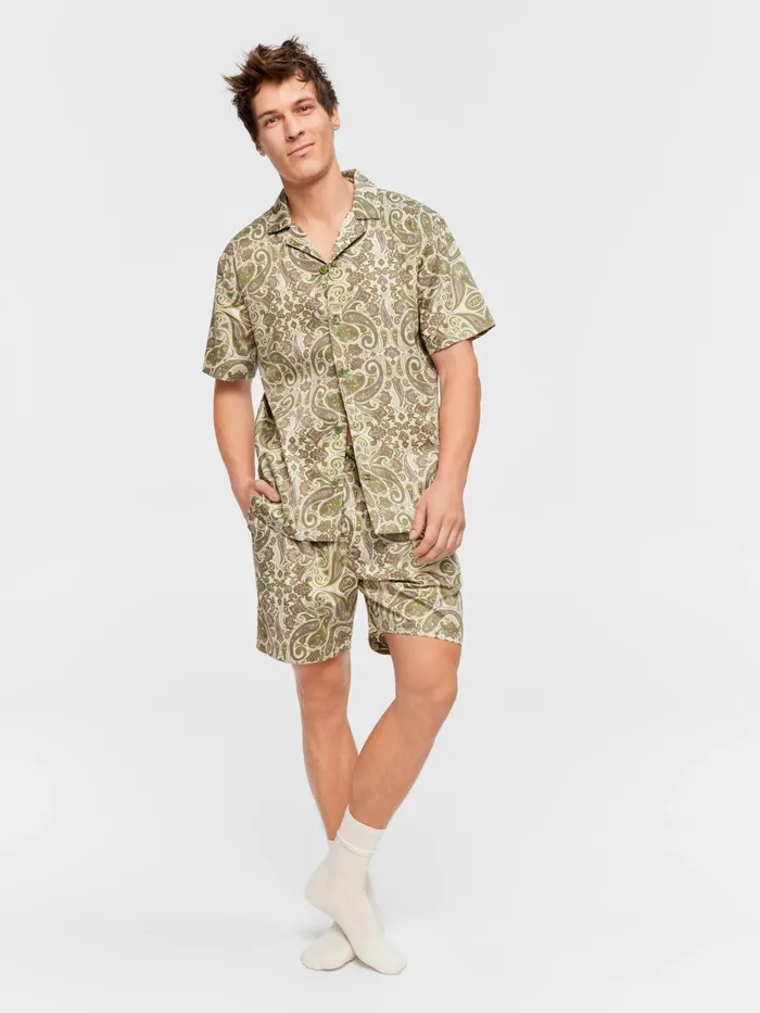 Men Paisley Short Sleeve Pj Set Multi Peter Alexander Sets