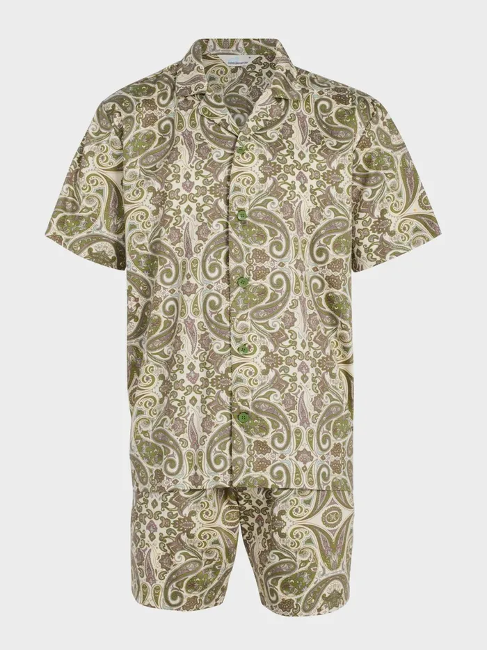 Men Paisley Short Sleeve Pj Set Multi Peter Alexander Sets