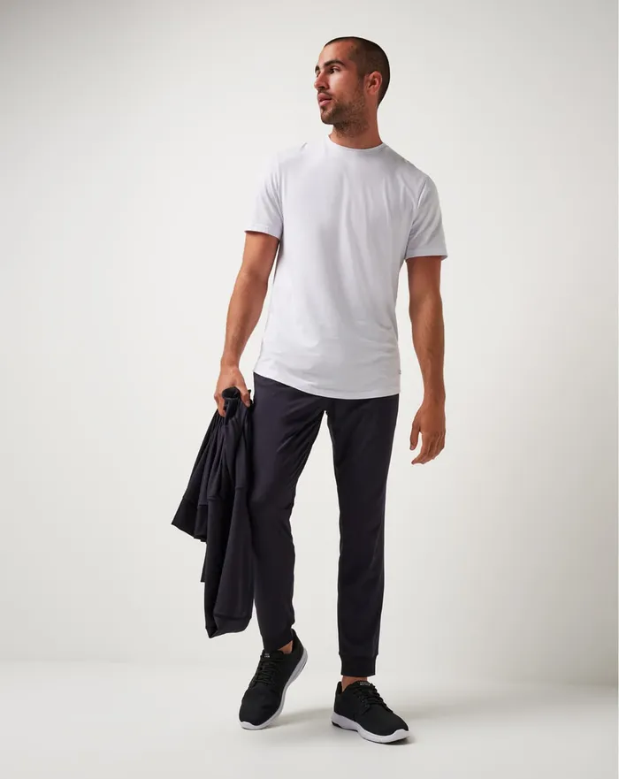 Men Pants TravisMathew CLOUD TRACK PANT Black