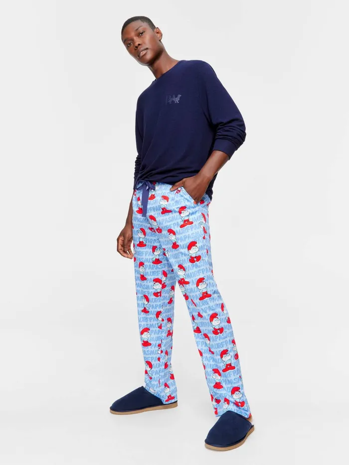 Men Papa Smurf Classic Pj Pant Multi Peter Alexander Pants