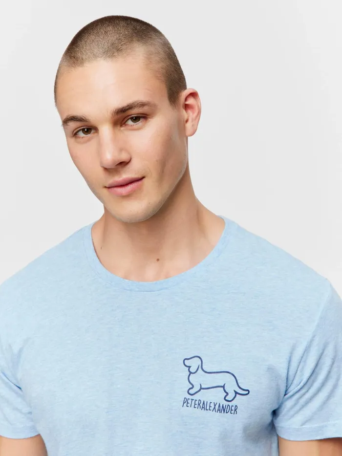 Men Penny Logo Tee Navy Peter Alexander Tops