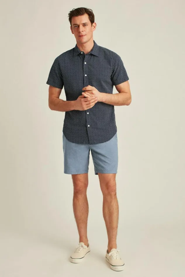 Men Performance Link Shorts Downpour Heather Bonobos Casual Shorts