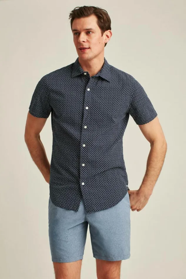 Men Performance Link Shorts Downpour Heather Bonobos Casual Shorts