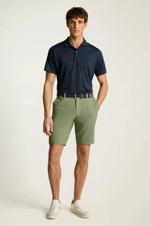 Men Performance Link Shorts Fern Green Bonobos Casual Shorts