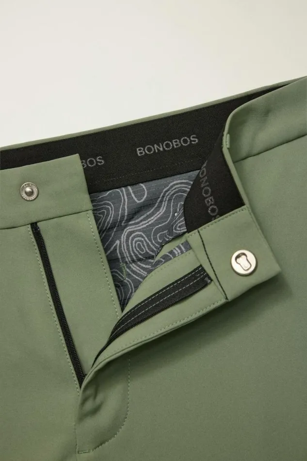 Men Performance Link Shorts Fern Green Bonobos Casual Shorts