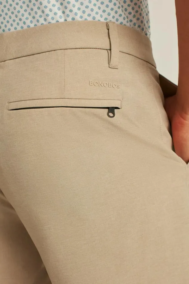 Men Performance Link Shorts Khaki Heather Bonobos Casual Shorts