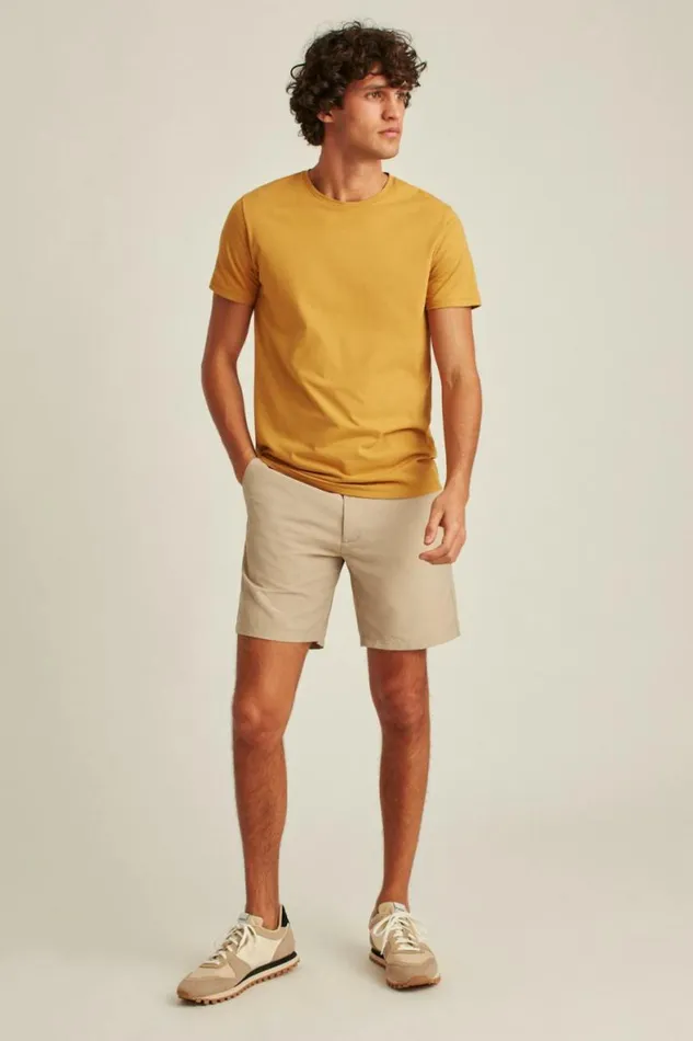 Men Performance Link Shorts Khaki Heather Bonobos Casual Shorts