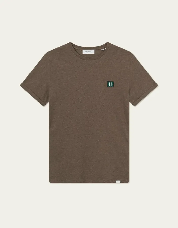Men Piece 20 TShirt 8211 Mountain Grey MelangePosy Green Les Deux Tshirts